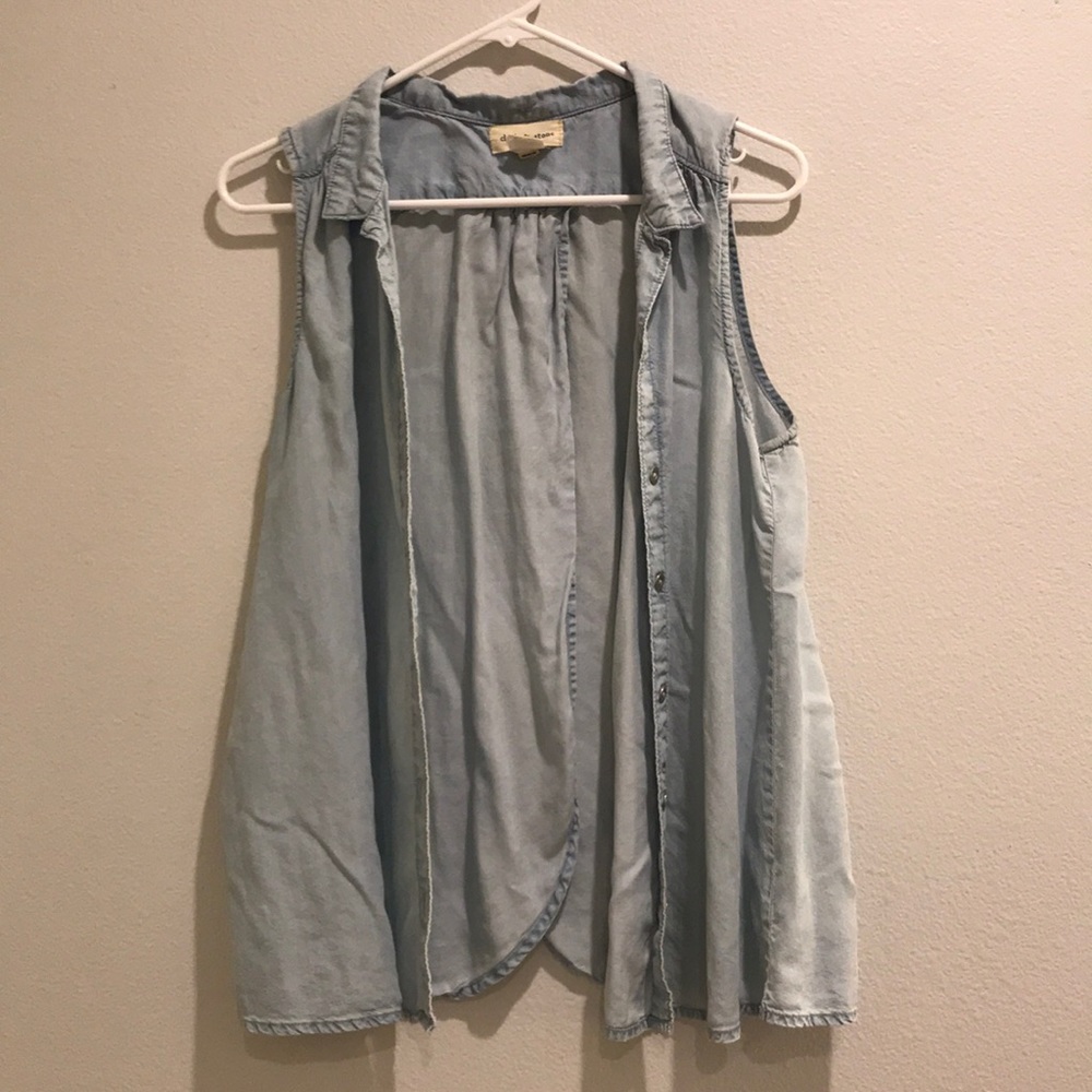 Anthropologie cloth & stone denim vest